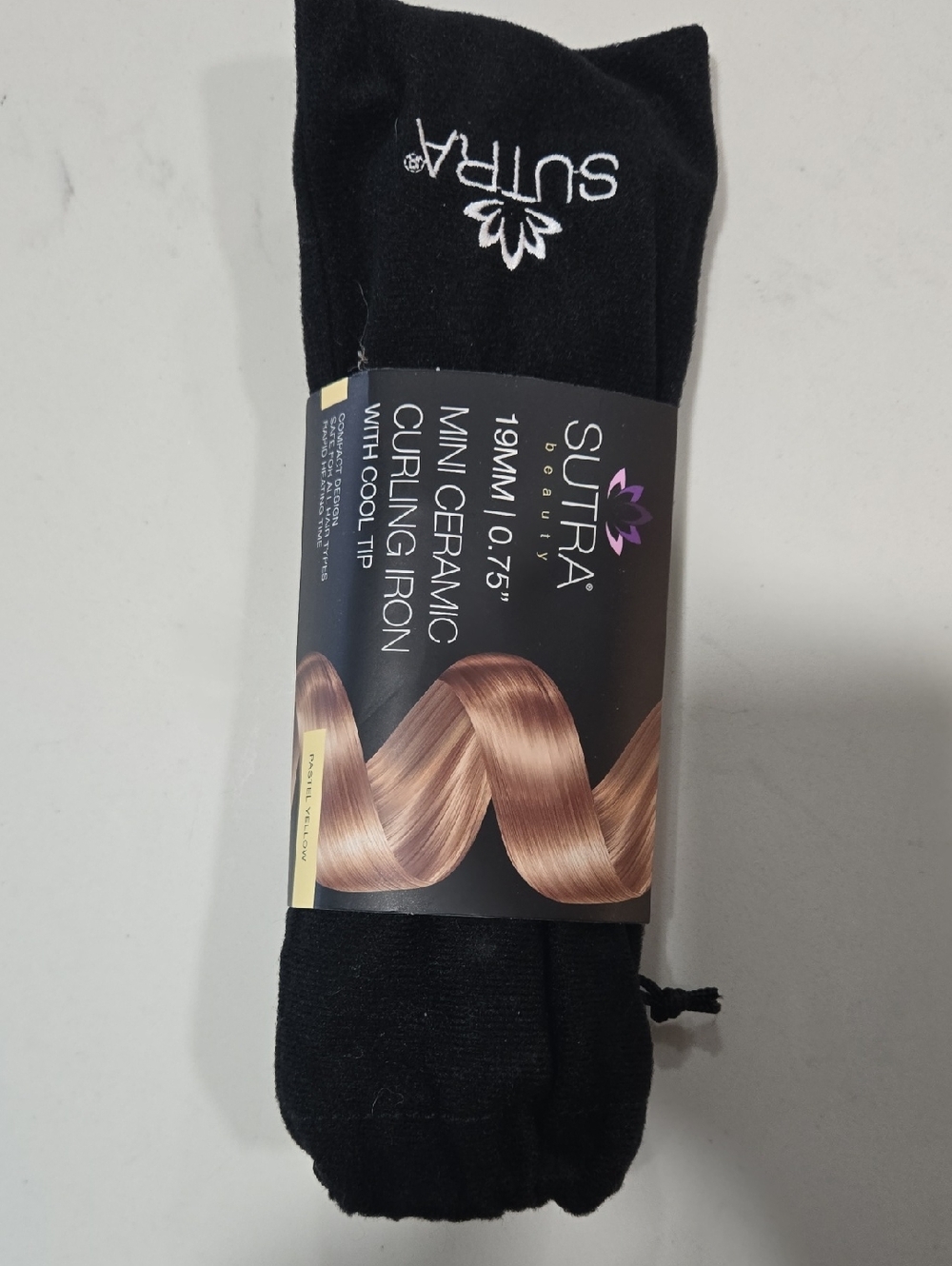 Sutra Mini Ceramic Curling Iron - Black